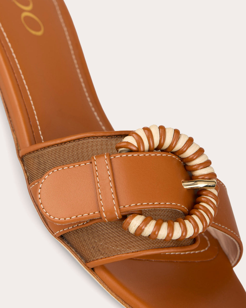Opal Mesh Leather Buckle Sandal