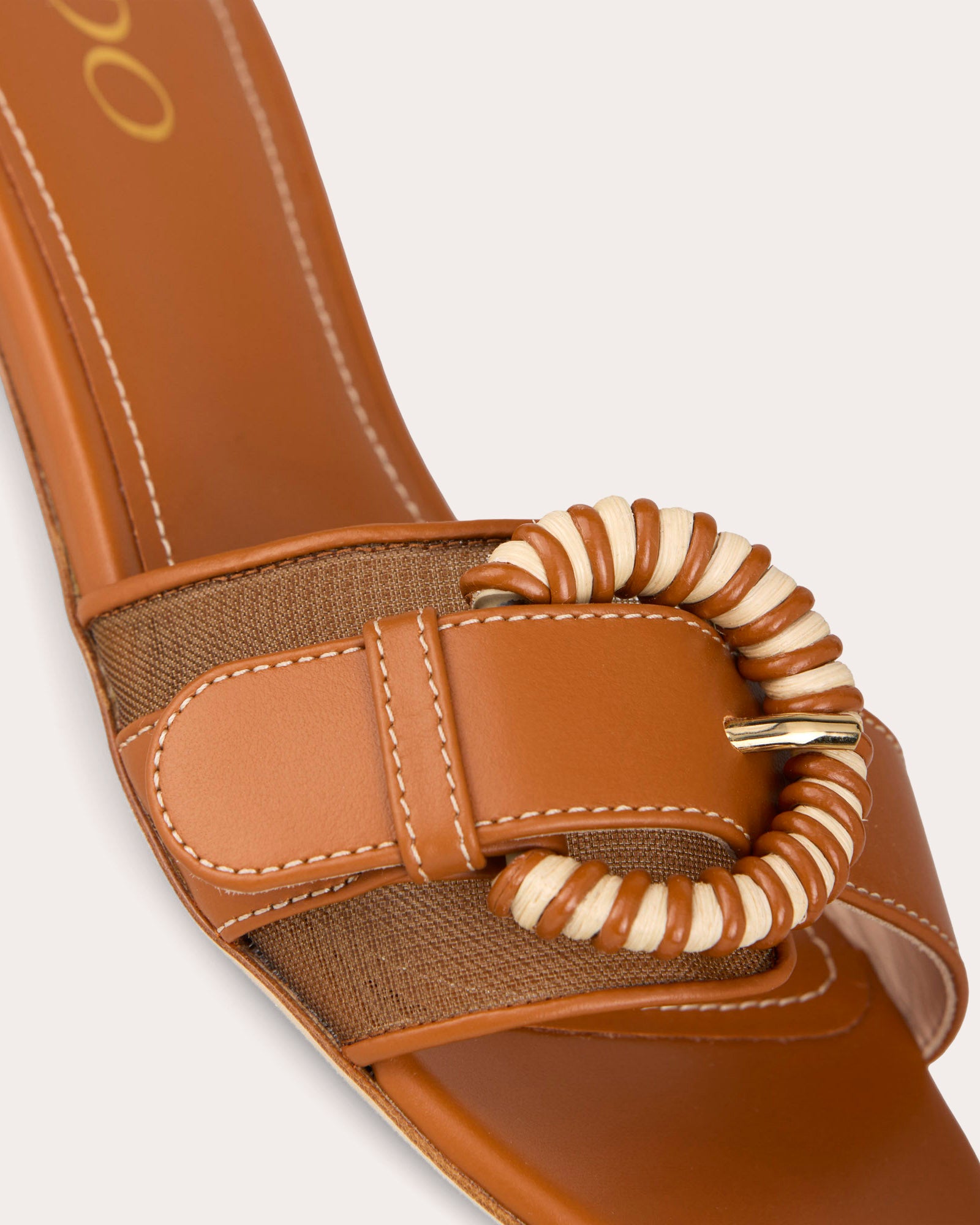 Opal Mesh Leather Buckle Sandal