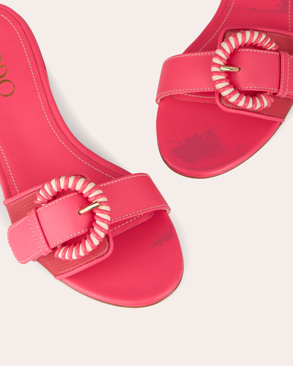 Opal Mesh Leather Buckle Sandal