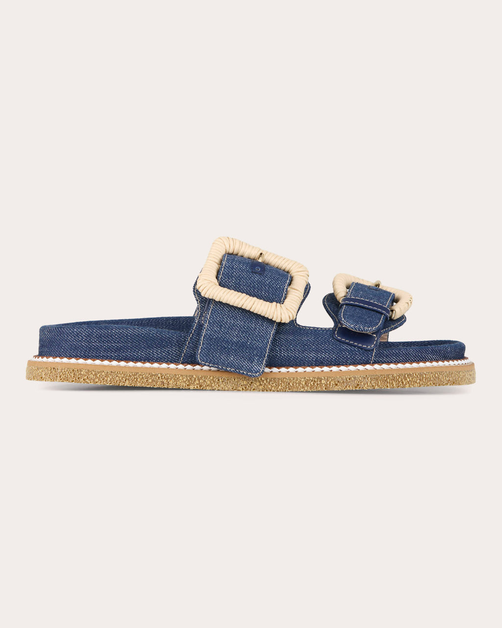 Robin Denim Wicker Buckle Sandal