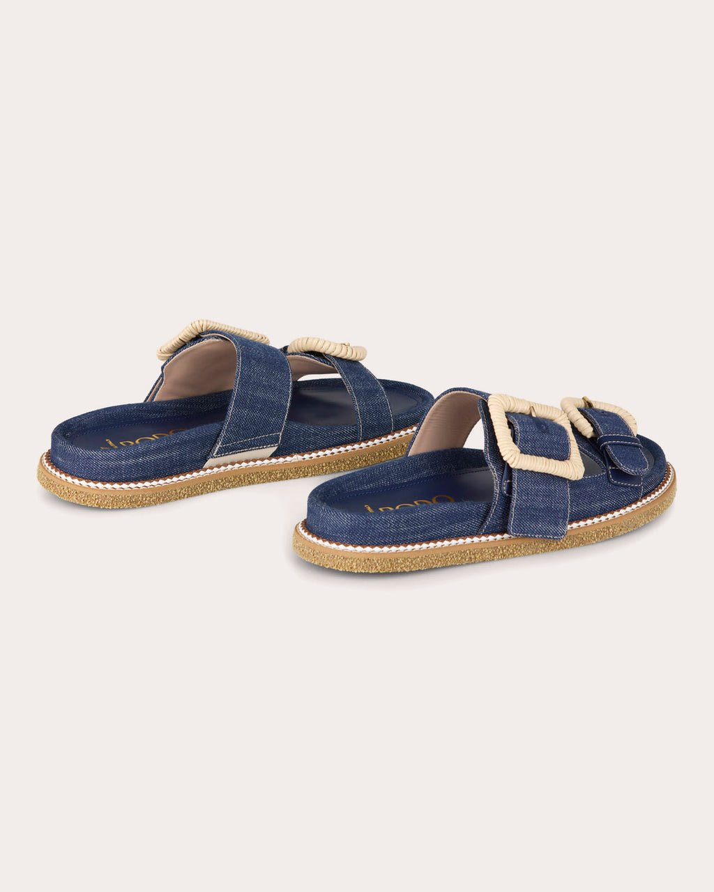 Robin Denim Wicker Buckle Sandal