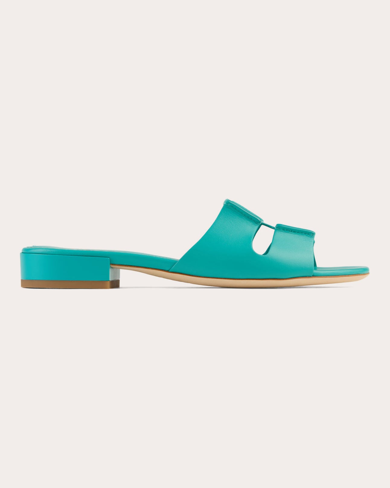 New Sellier Laser-Cut Leather Sandal