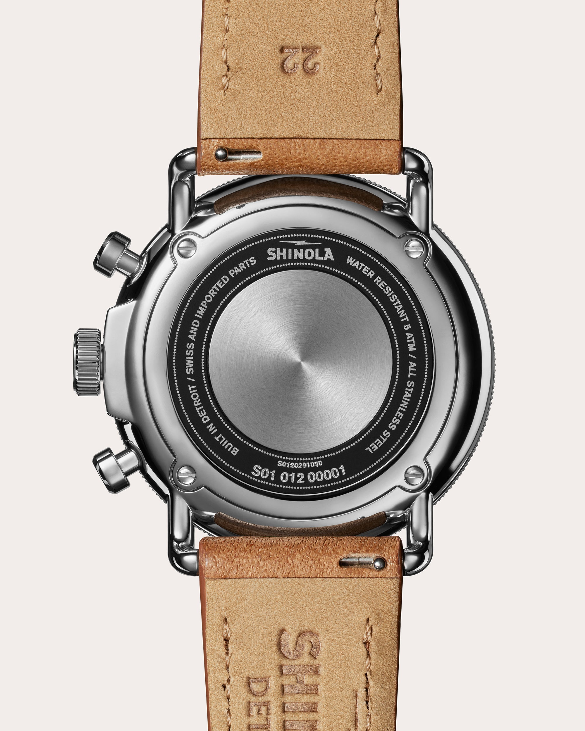 Men's Canfield C56 43mm Two-Eye Chronograph Watch