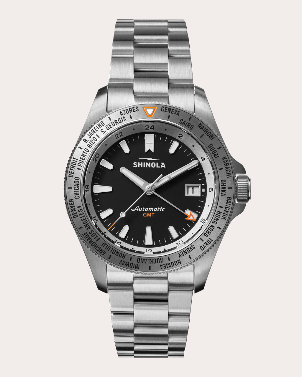 Men's Monster GMT 40mm Bracelet Watch