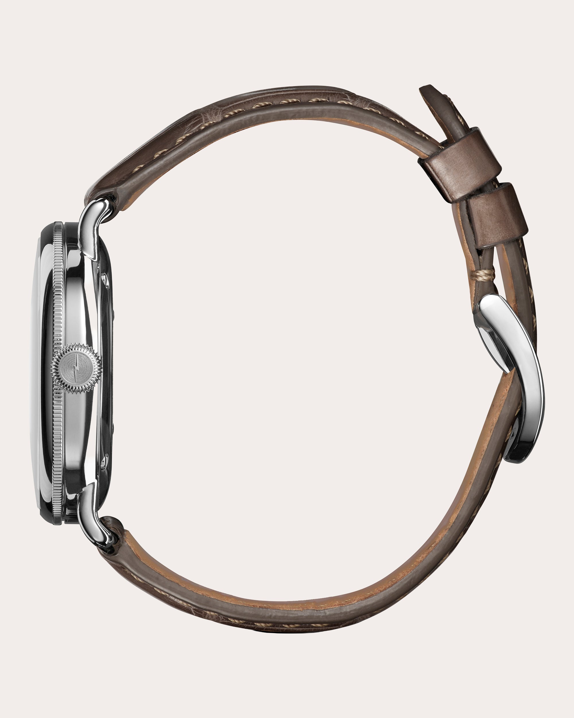 Canfield 38mm Croc Leather-Strap Watch