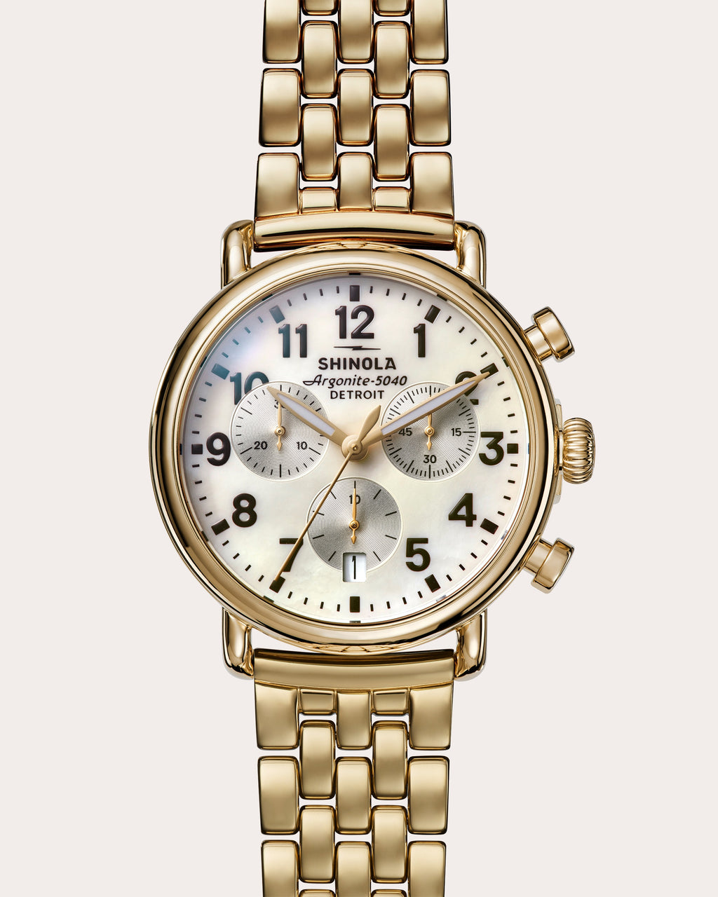 Runwell 37mm Three-Eye Chronograph Watch