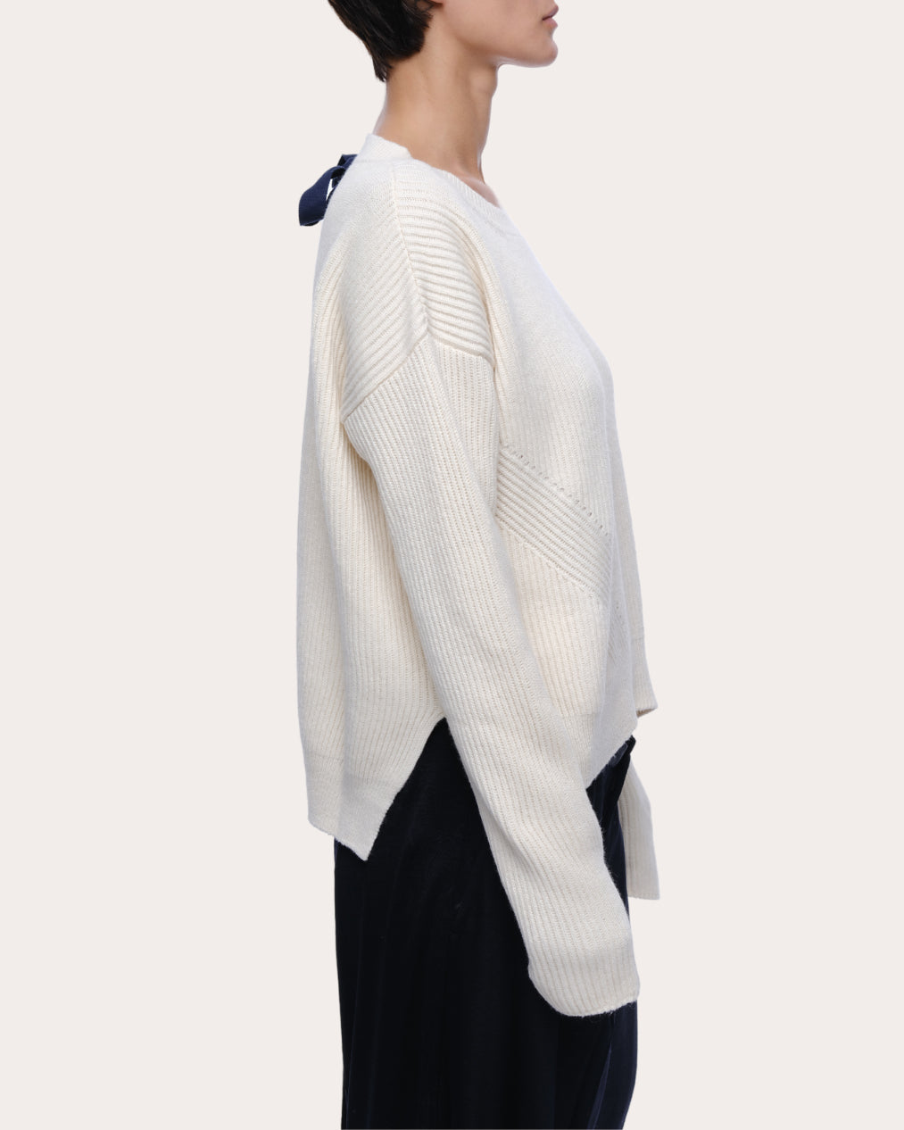 Brina Cotton Cashmere Bow Sweater
