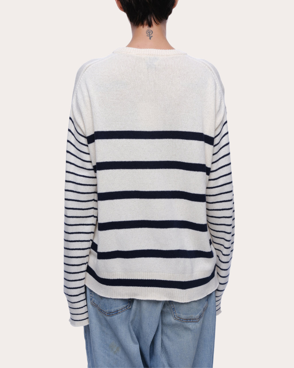 Nic Stripe Cotton Cashmere Sweater