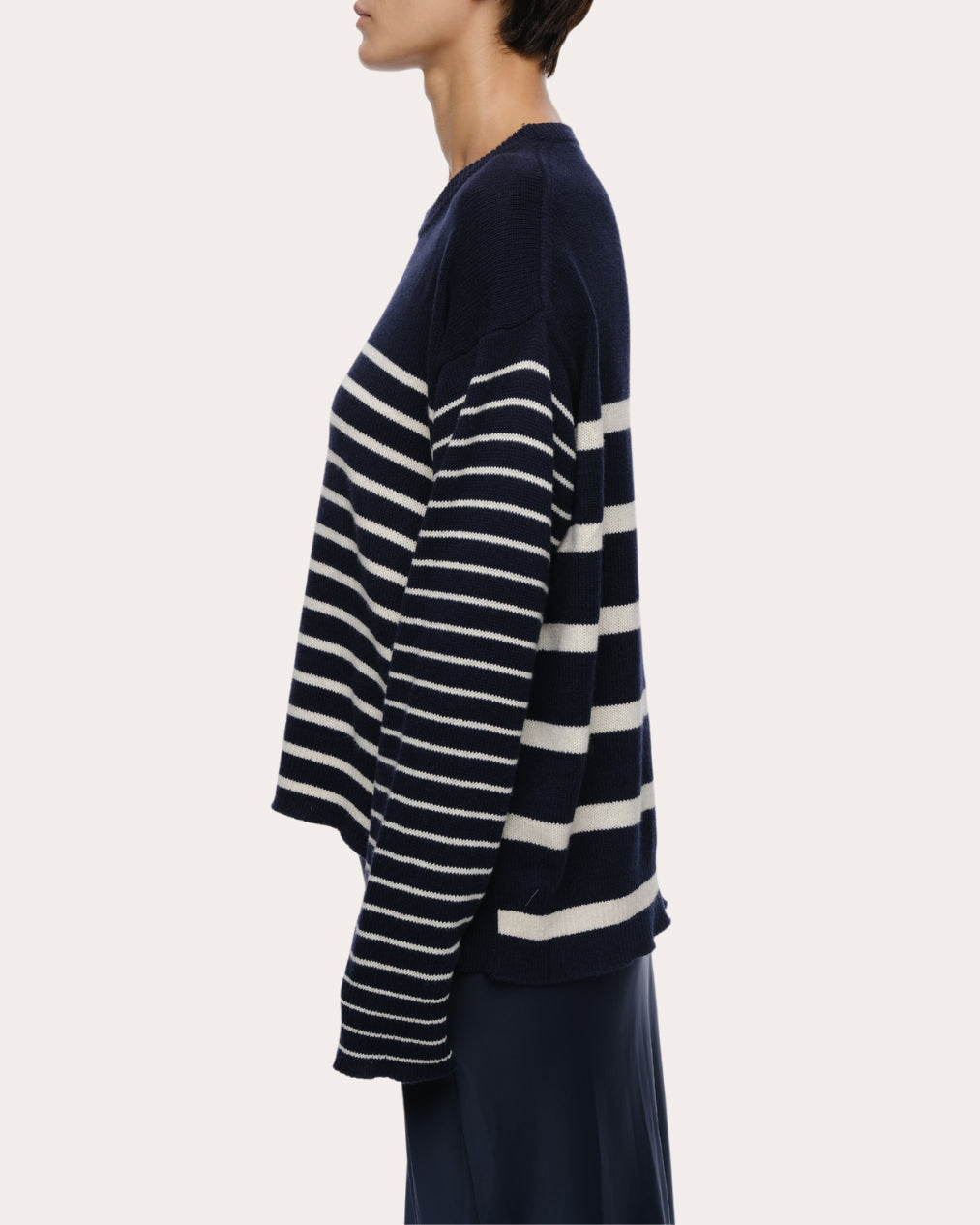 Nic Stripe Cotton Cashmere Sweater