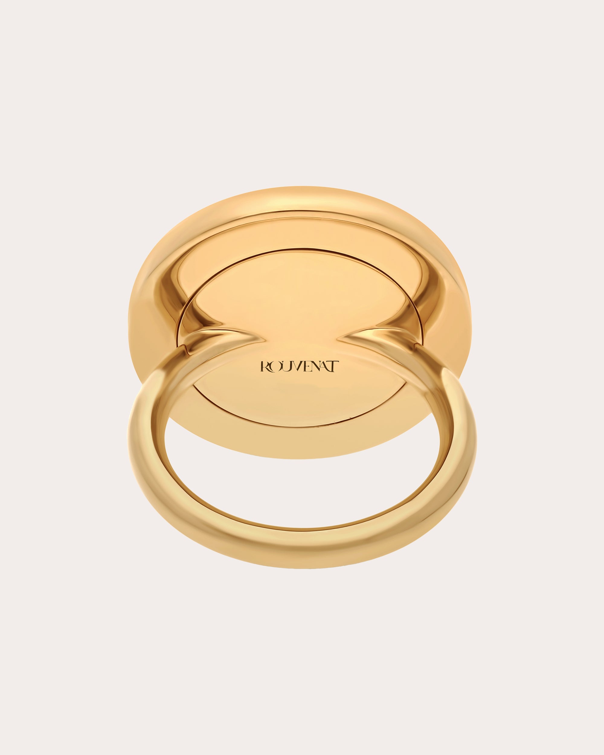 Diamond & 18k Gold Tag Ring