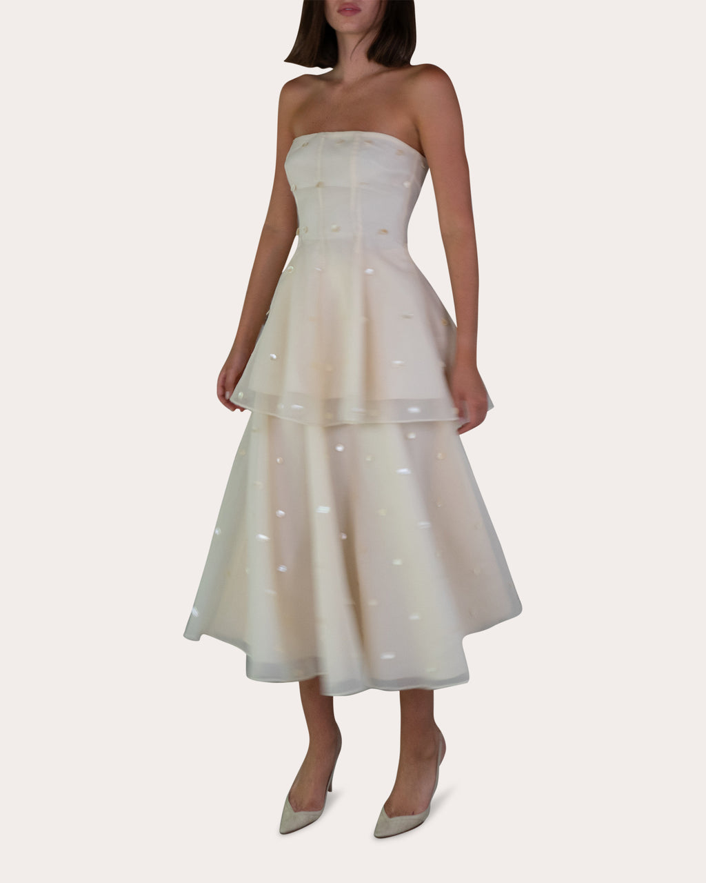 Sorcha Pearl A-Line Midi Skirt