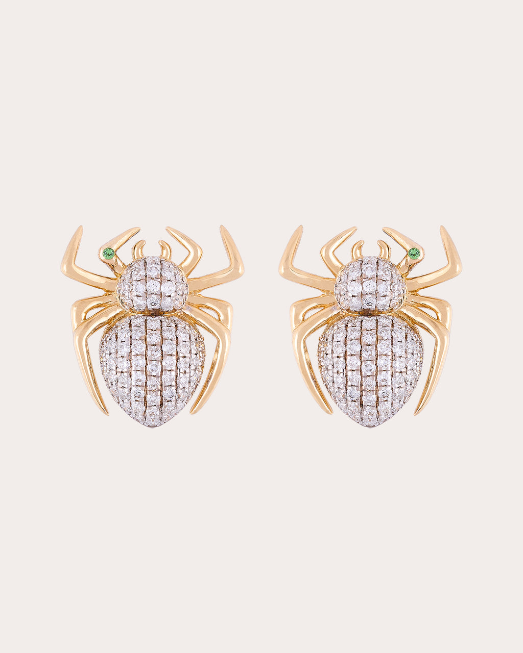Diamond & 18k Gold Lola Spider Stud Earrings