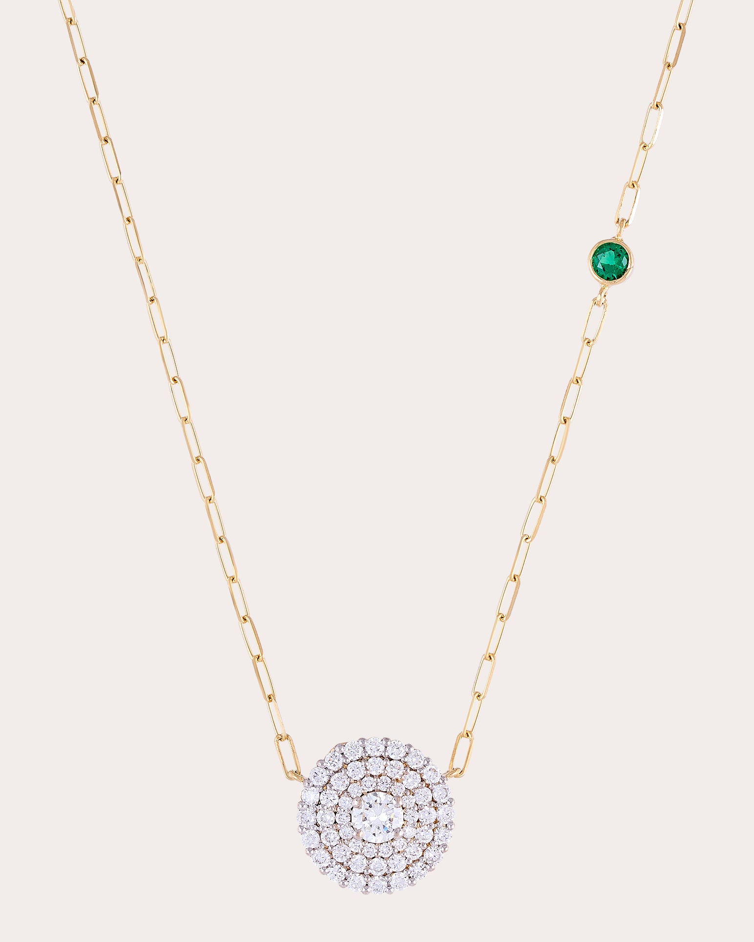Diamond & 18k Gold Fatima Pendant Necklace