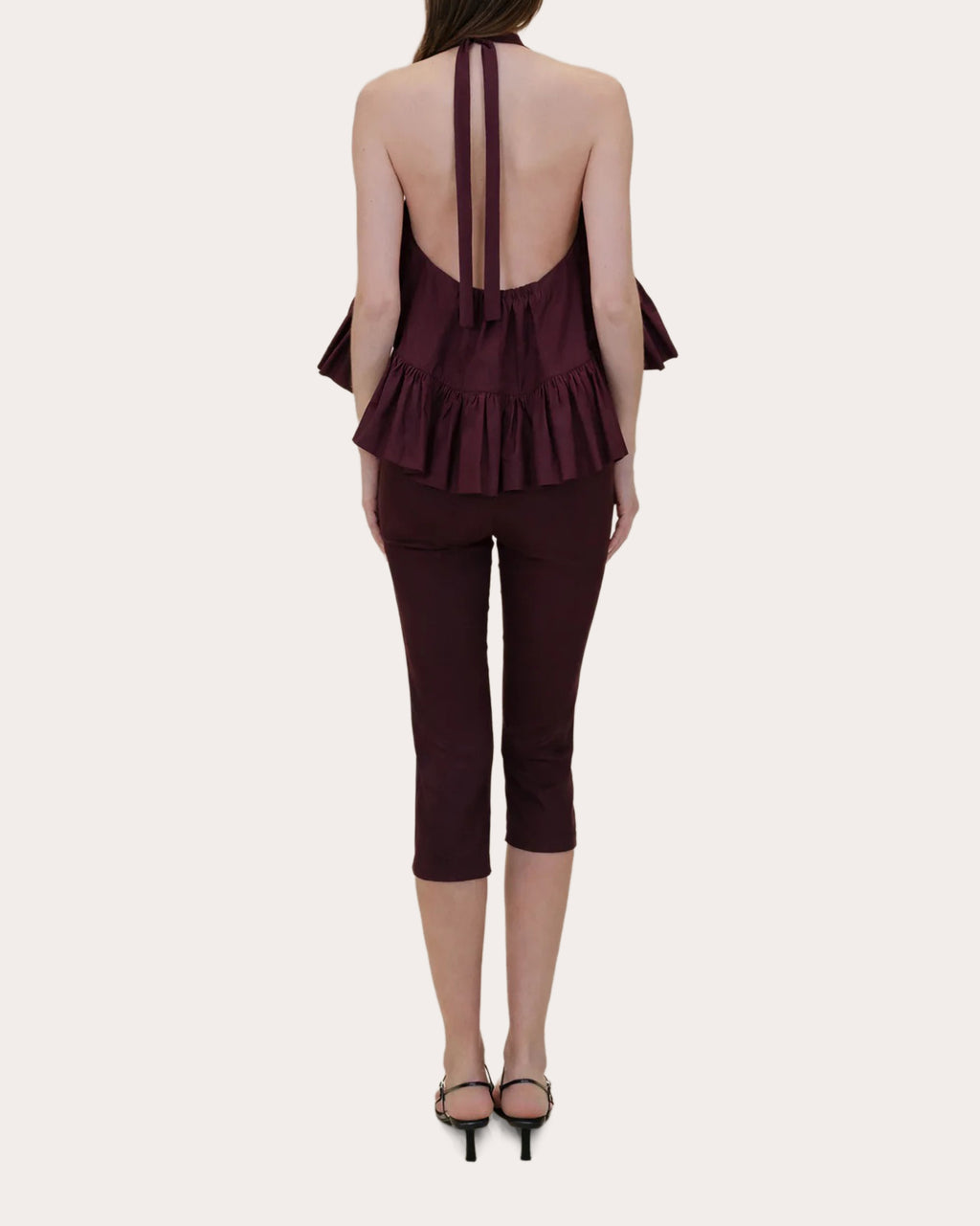 Winston Poplin High-Low Halter Top