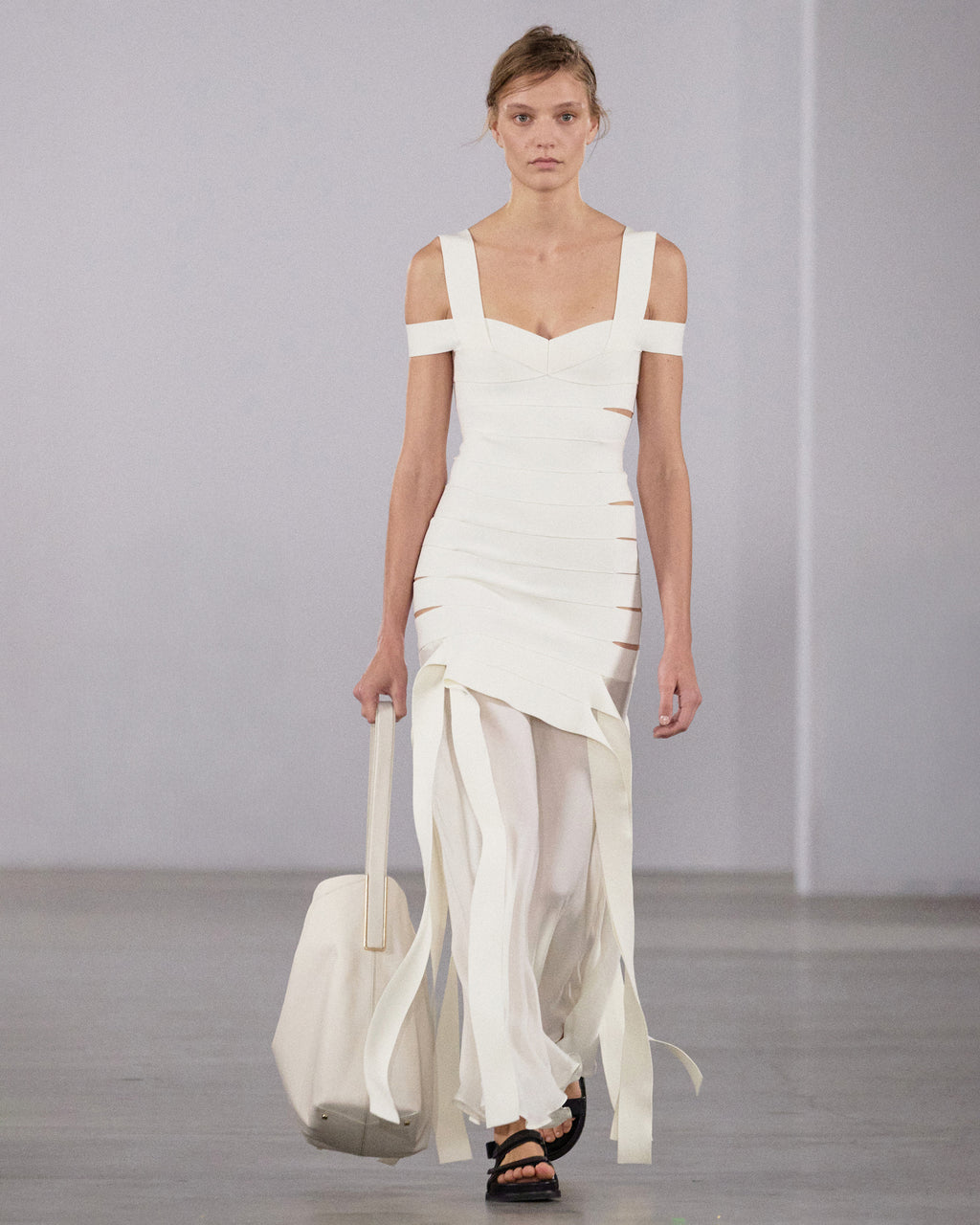 Callaway Bandage Knit Cutout Maxi Dress