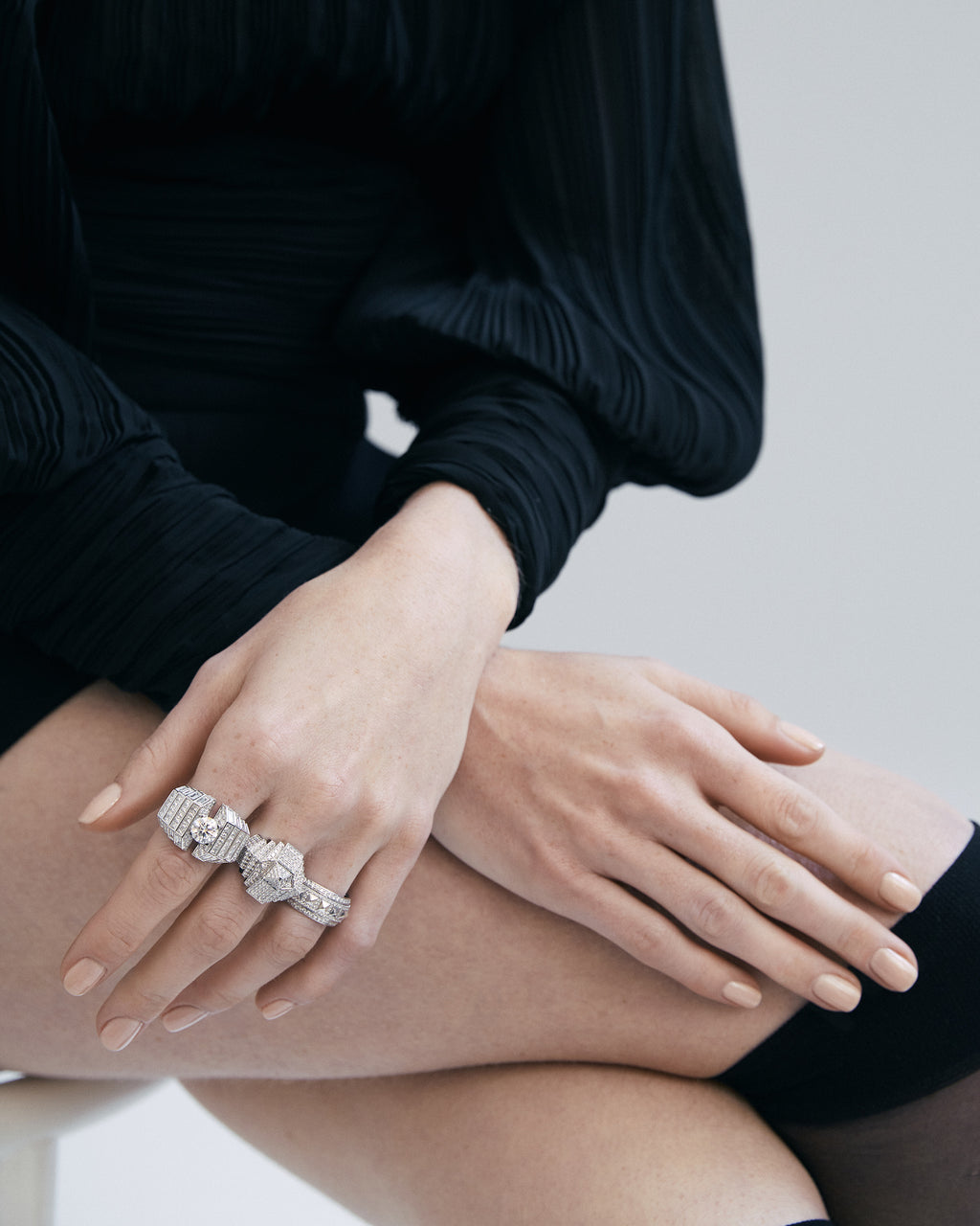 Diamond Rockaway Spinner Ring