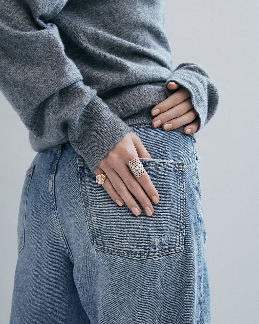 Diamond & 18k Rose Gold Two-Tone My Way Ring