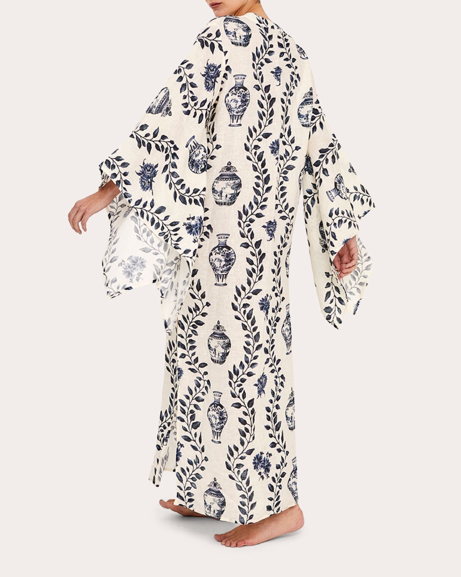 Dynastie Royale Linen Maxi Kaftan