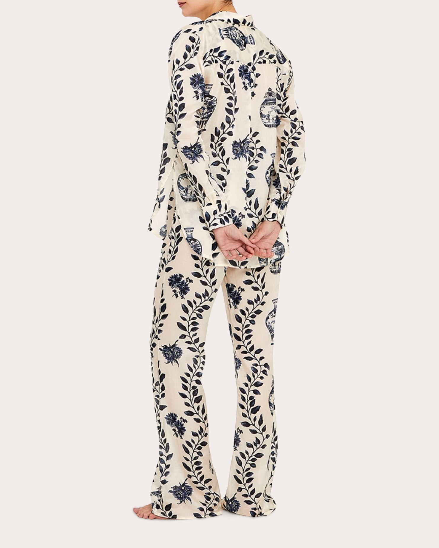 Dynastie Royale Cotton Silk Pull-On Pants