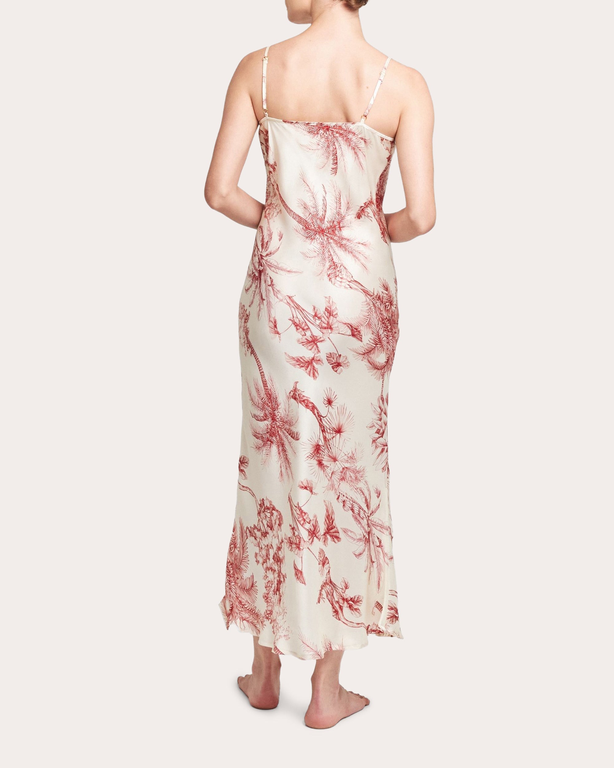 Provence Silk Midi Slip Dress