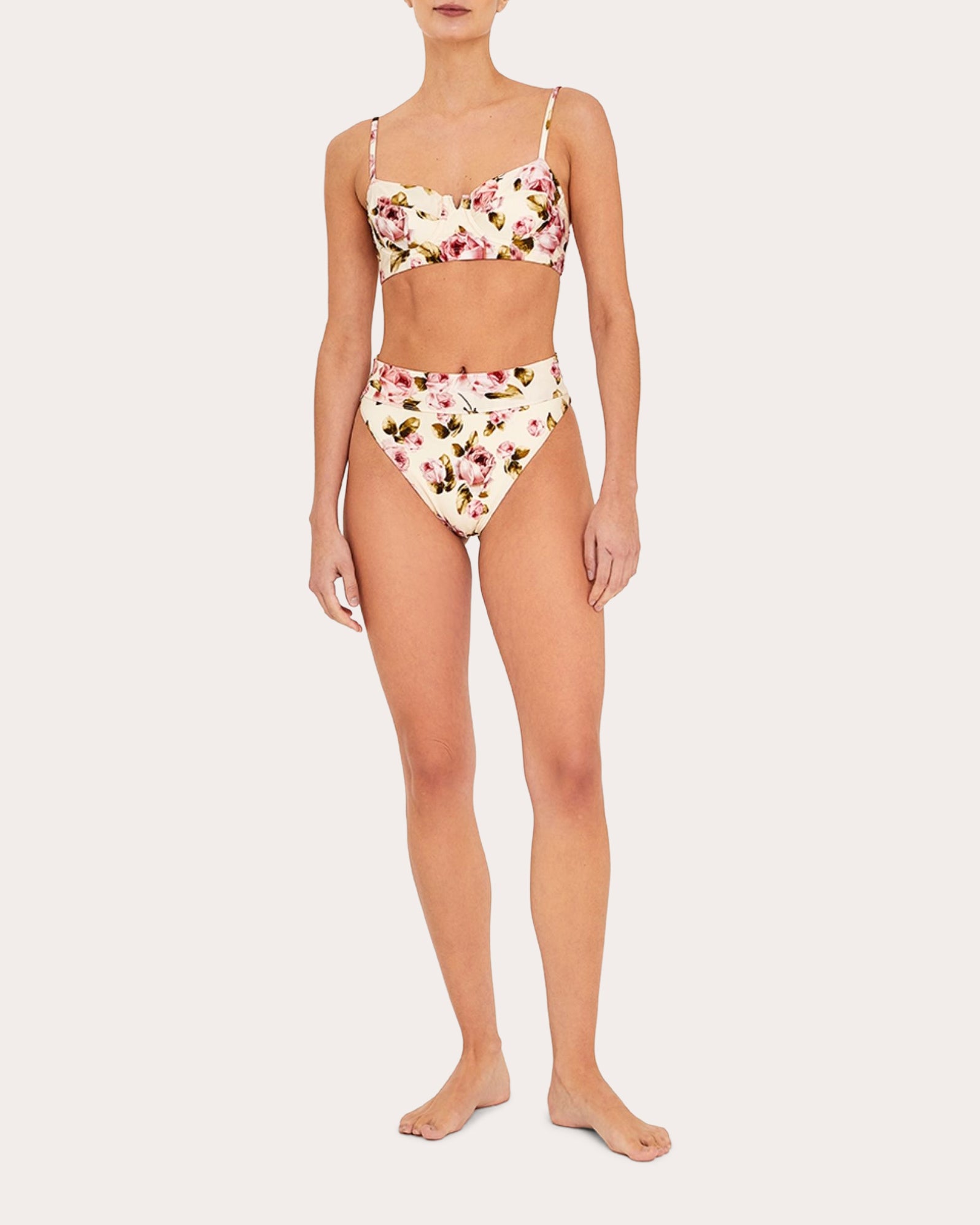 La Rose Short Bustier Bikini Top