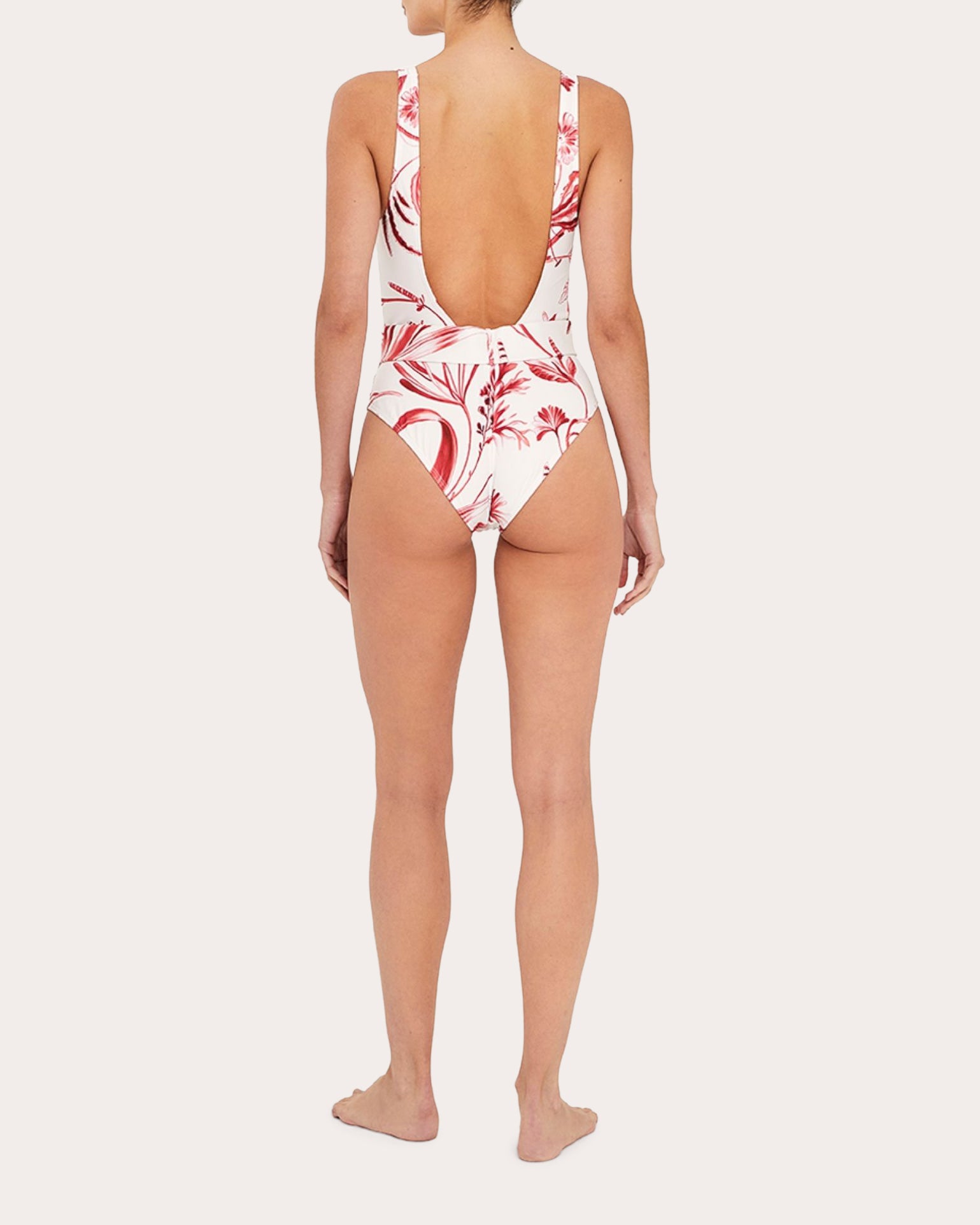 La Vie Rouge Belted One-Piece