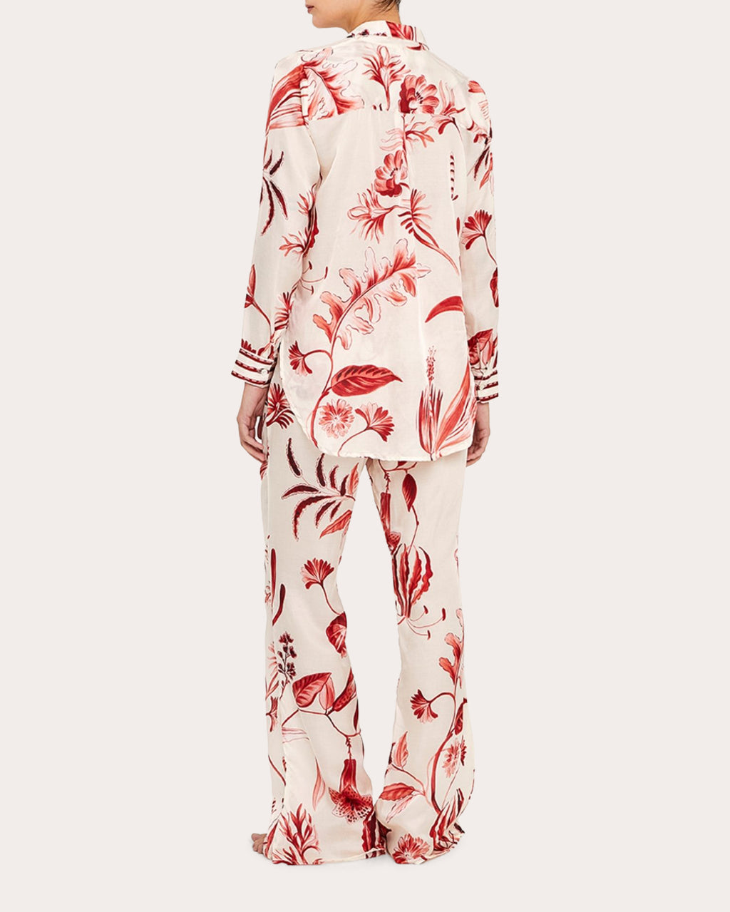La Vie Rouge Cotton Silk Button-Up