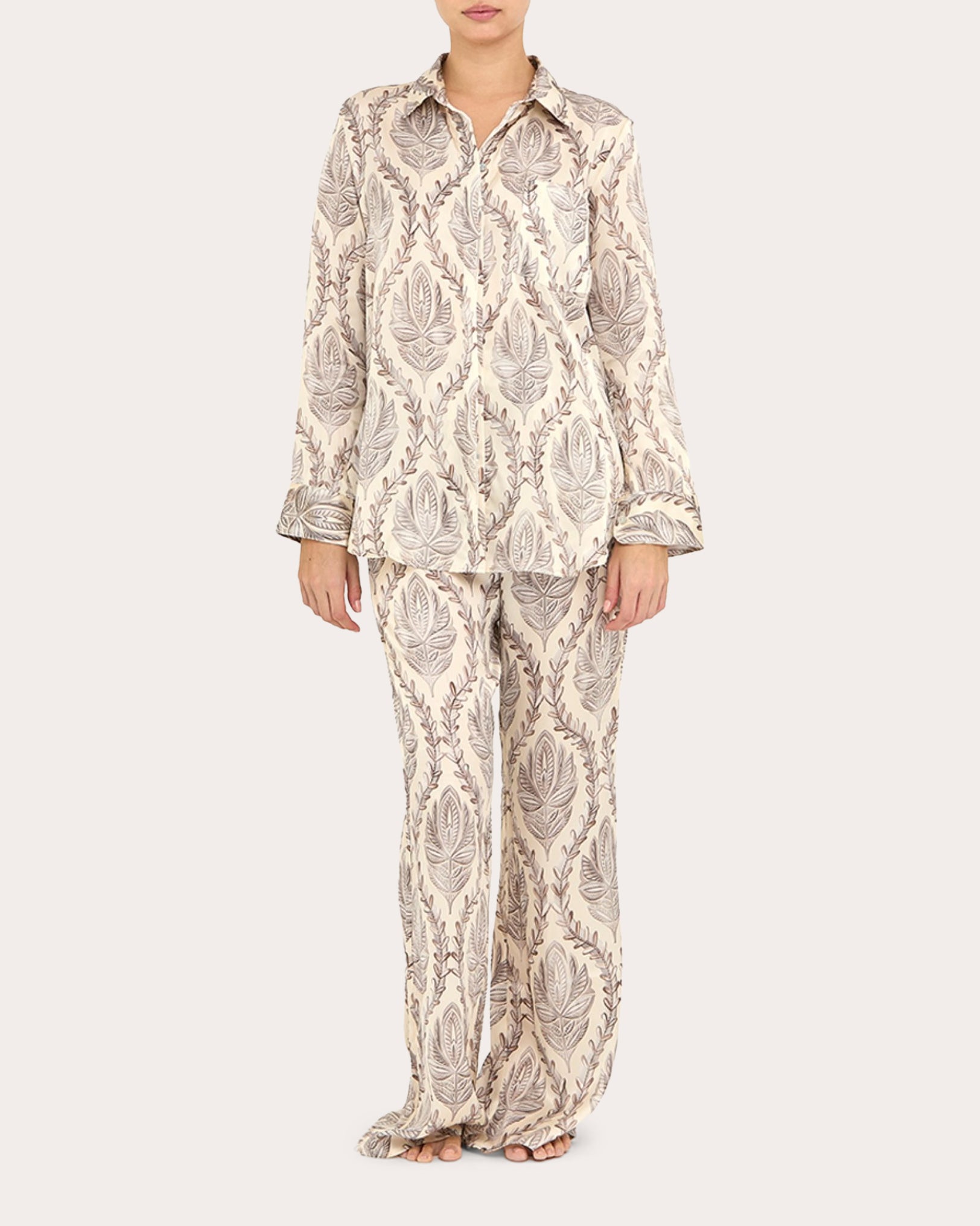 Sultana Silk Button-Up