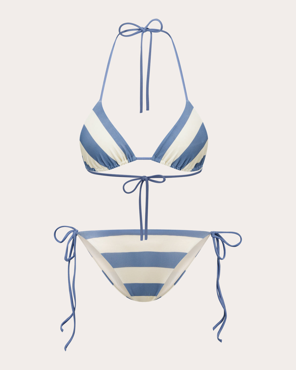 Poppy Stripe String Bikini Bottoms
