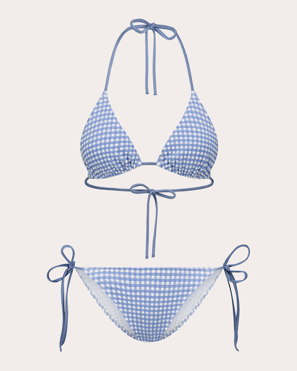 Scarlett Gingham Triangle Bikini Top