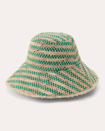 Cintia Bouclé Stripe Bucket Hat