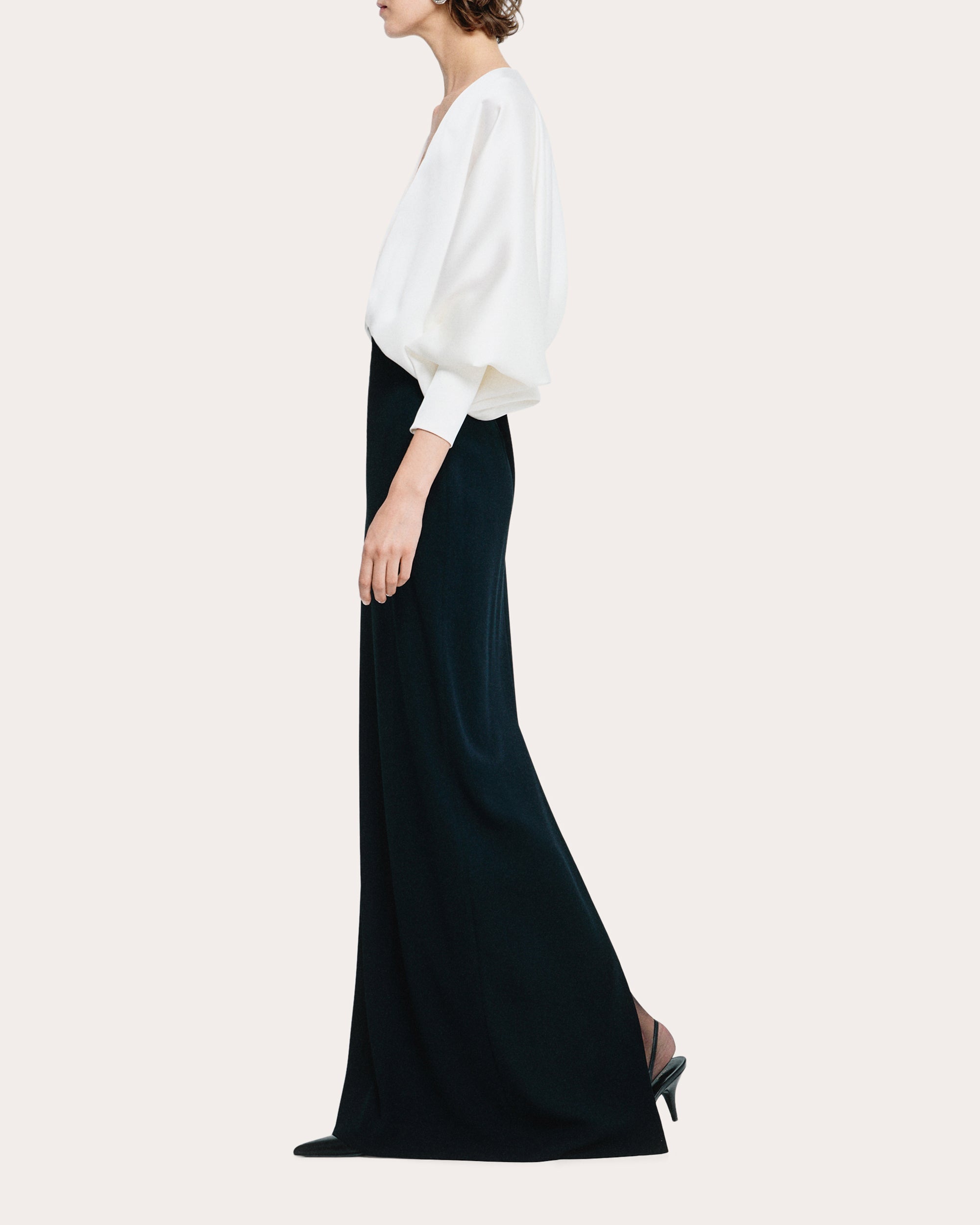 Crepe High-Rise Maxi Skirt
