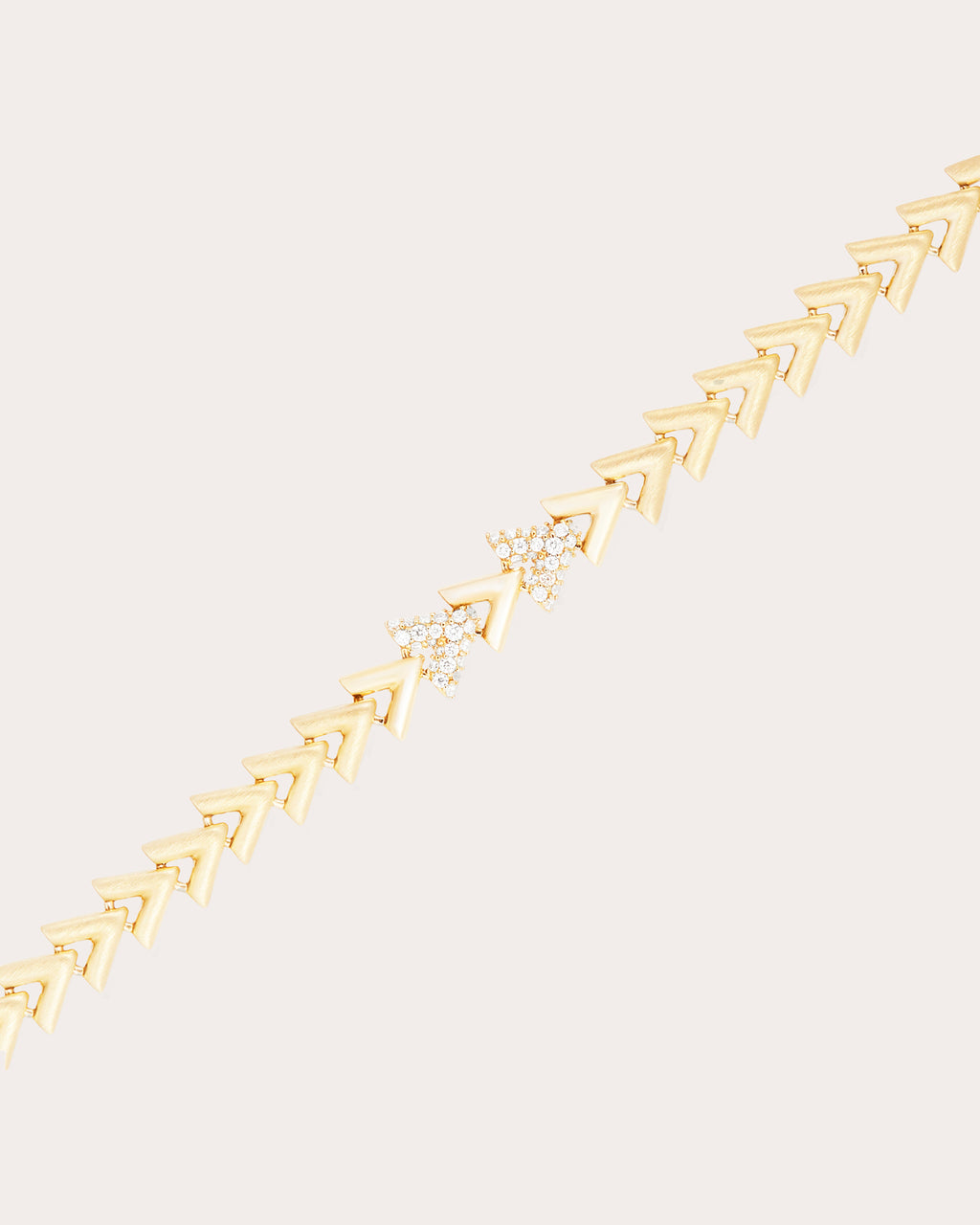 Diamond & 14k Gold Spark Chevron Link Bracelet
