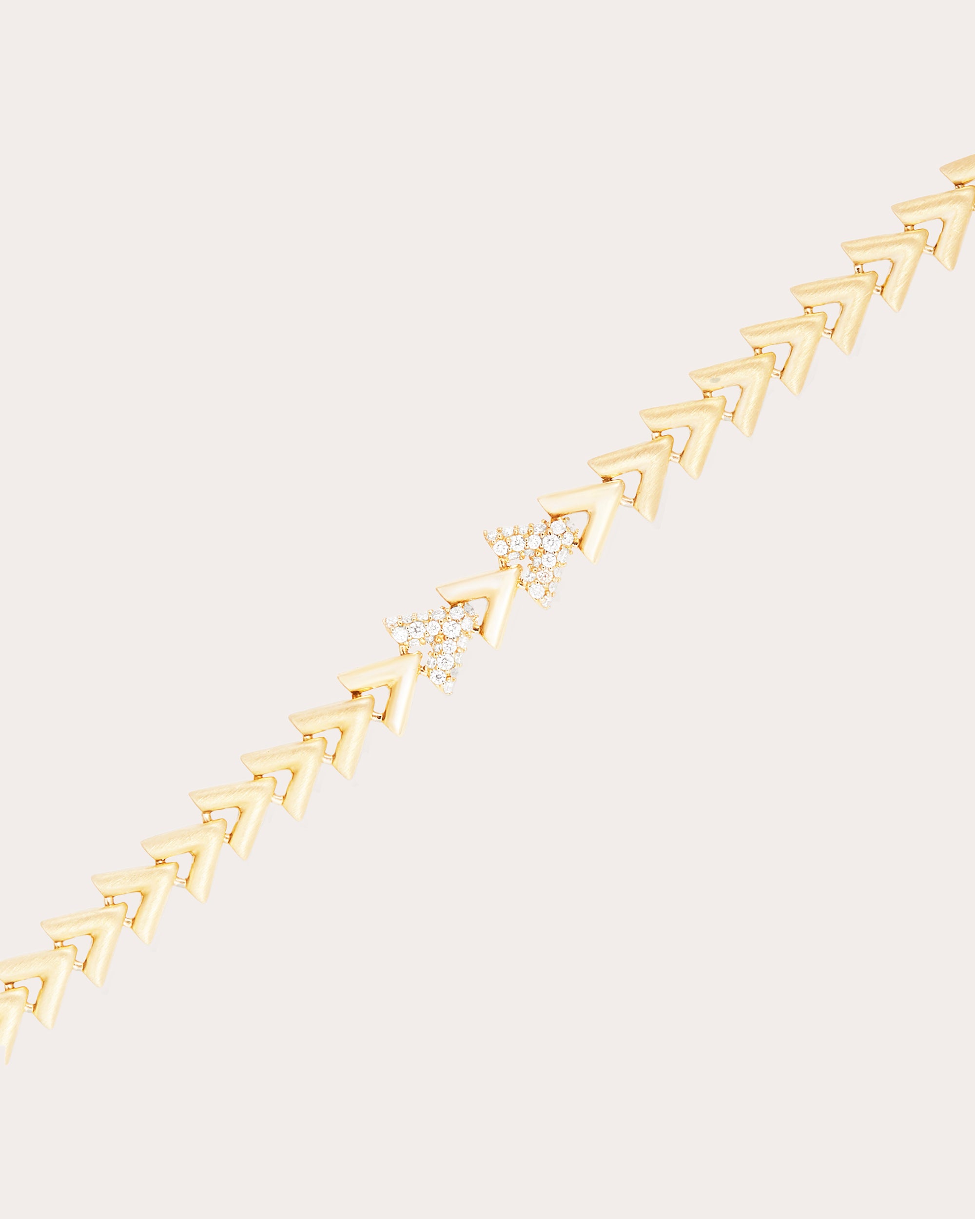 Diamond & 14k Gold Spark Chevron Link Bracelet
