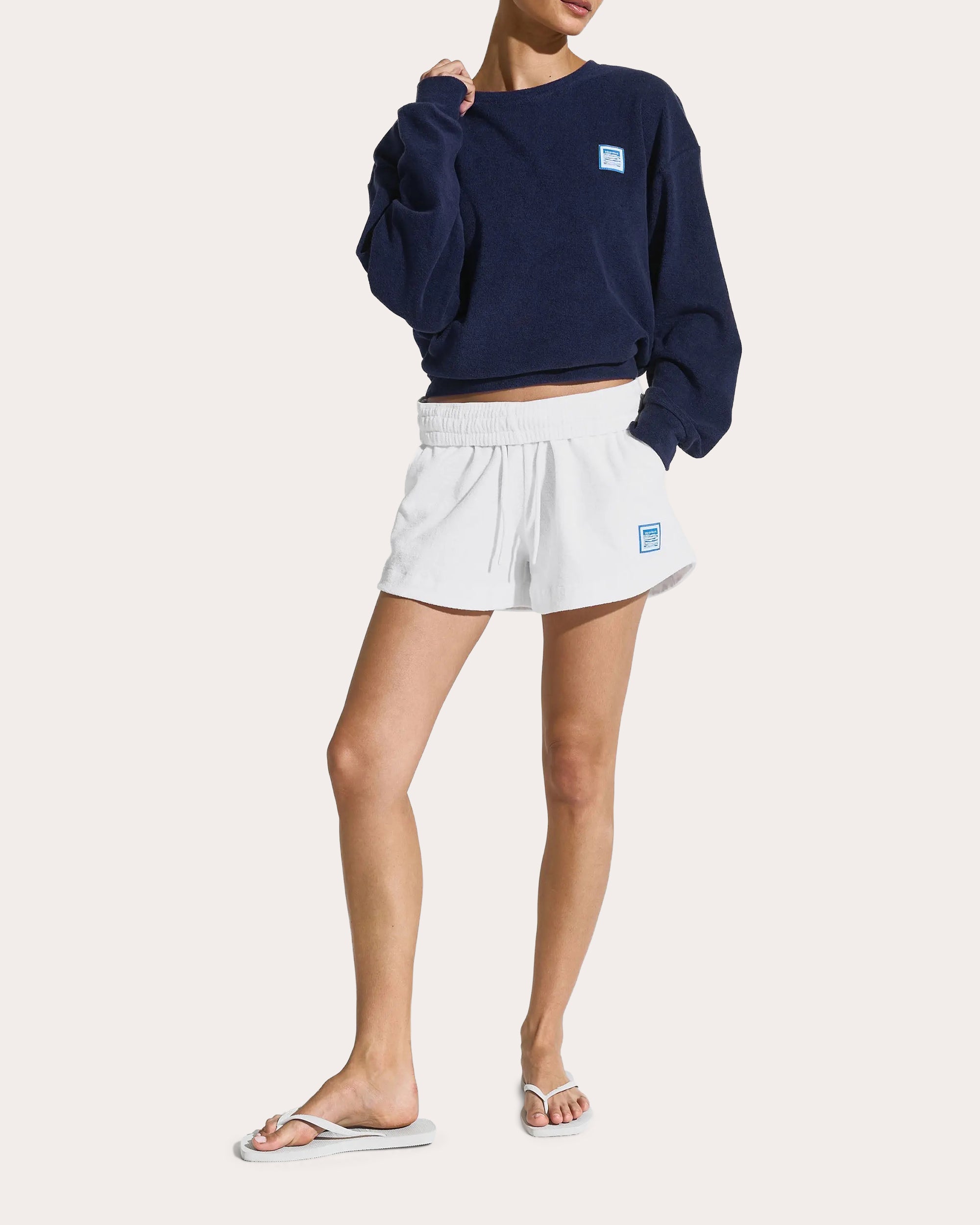 Blue Terry Crewneck