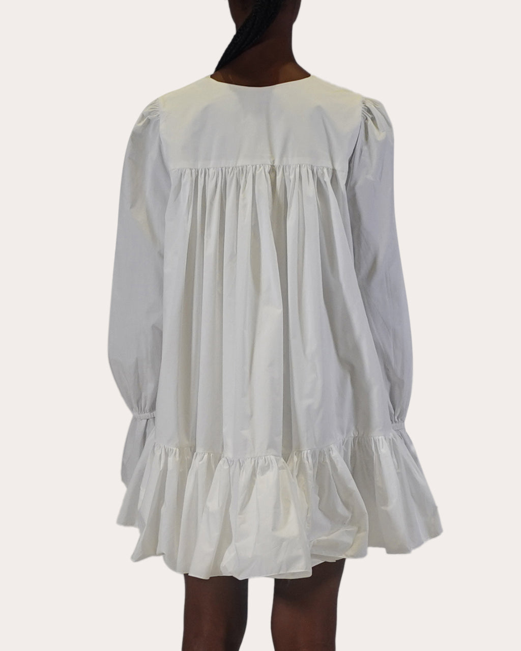 Thistle Cotton Poplin Ruffle Mini Dress