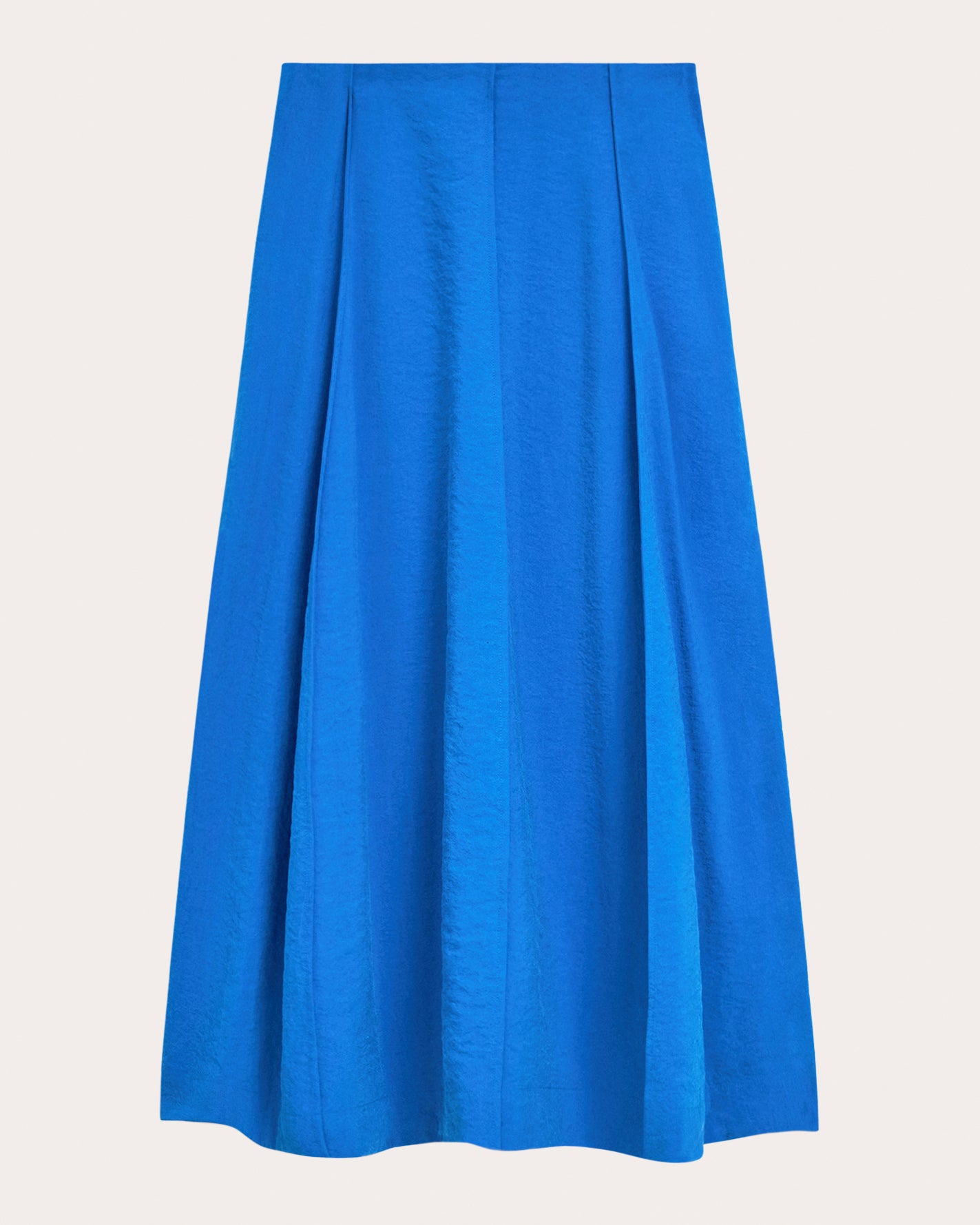 Relaxed Silk Curved Parachute Skirt
