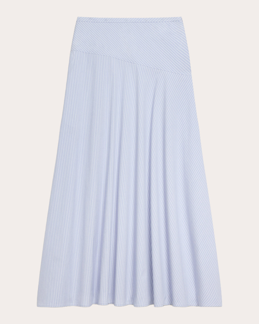Stripe Angled Yoke Circle Skirt