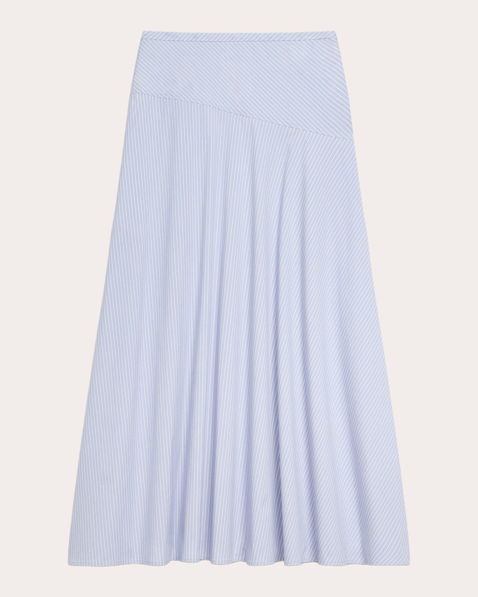 Stripe Angled Yoke Circle Skirt