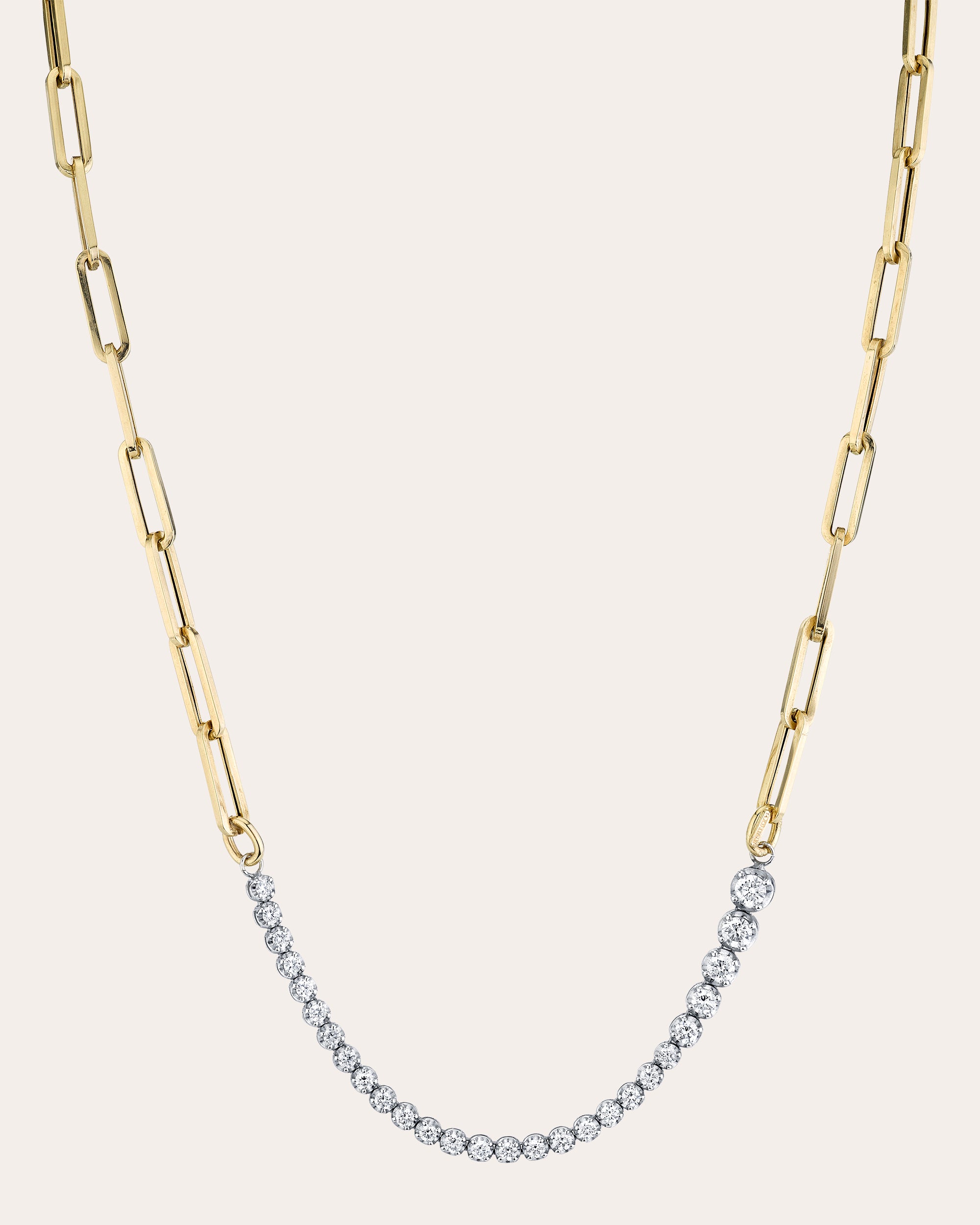 Diamond & 14k Gold Ascending Chain Necklace