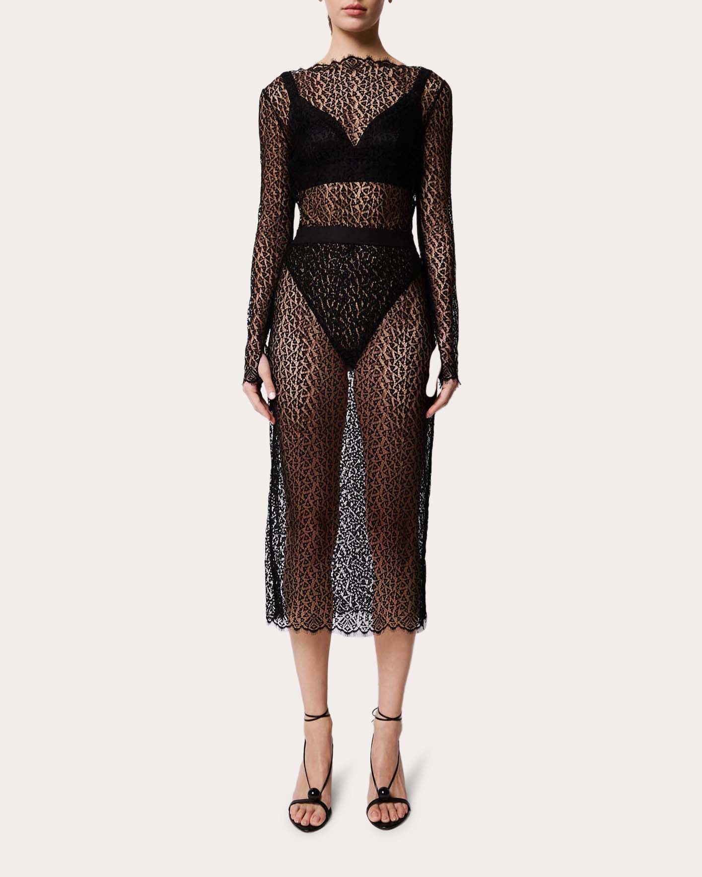 Tango Sheer Chantilly Lace Skirt