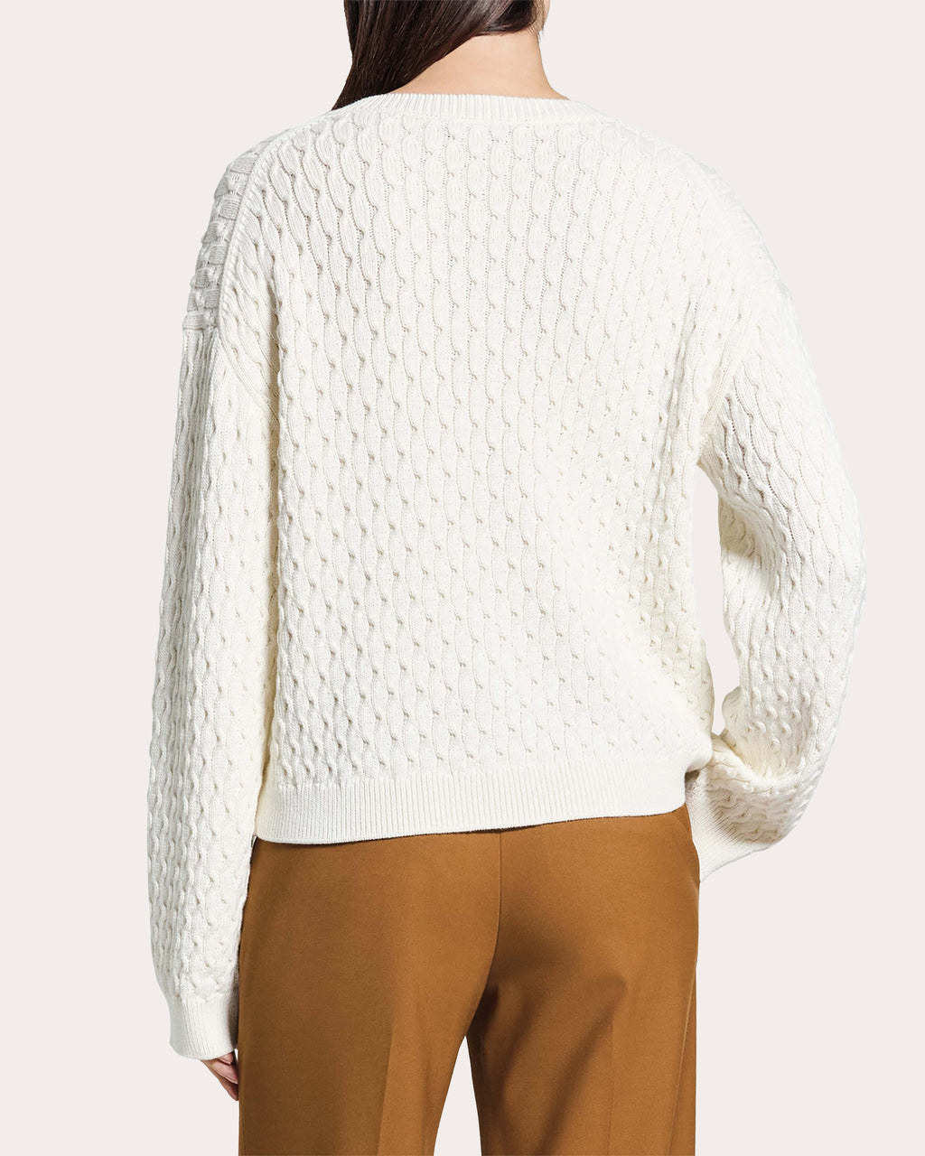 Organic Cotton Cable Knit Cardigan