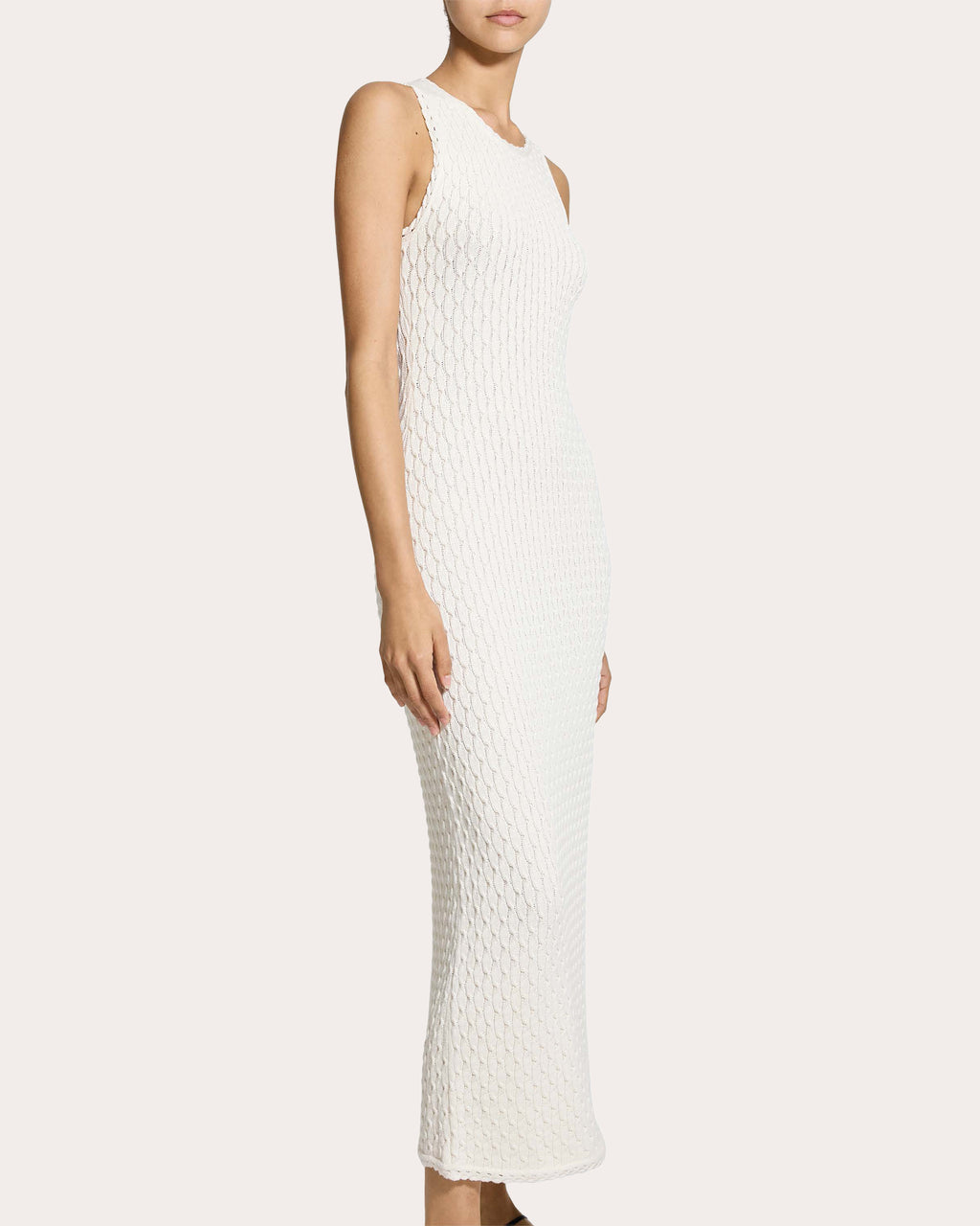 Organic Cotton Cable Knit Tank Dress