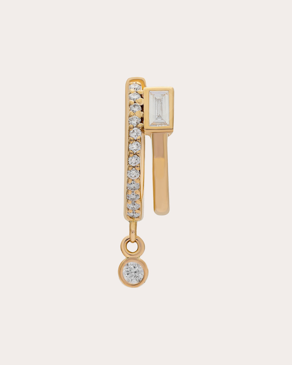Diamond & 14k Gold Tove Huggie Earrings