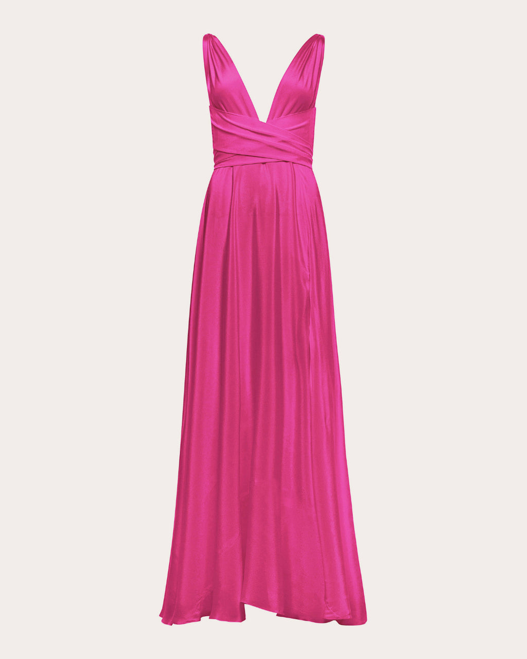 Cirrus Silk Charmeuse Belted Gown