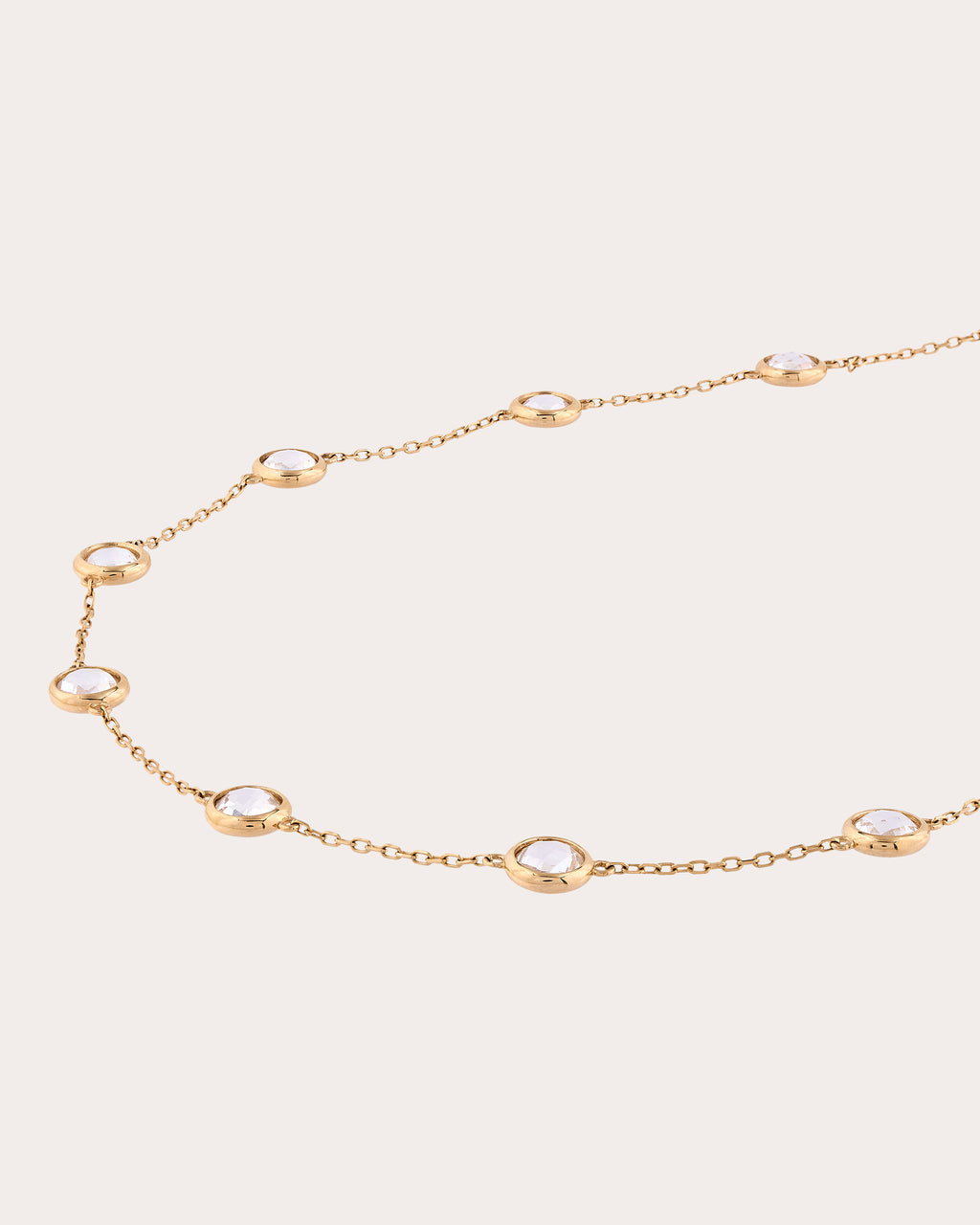 Crystal Quartz Vega Station Necklace