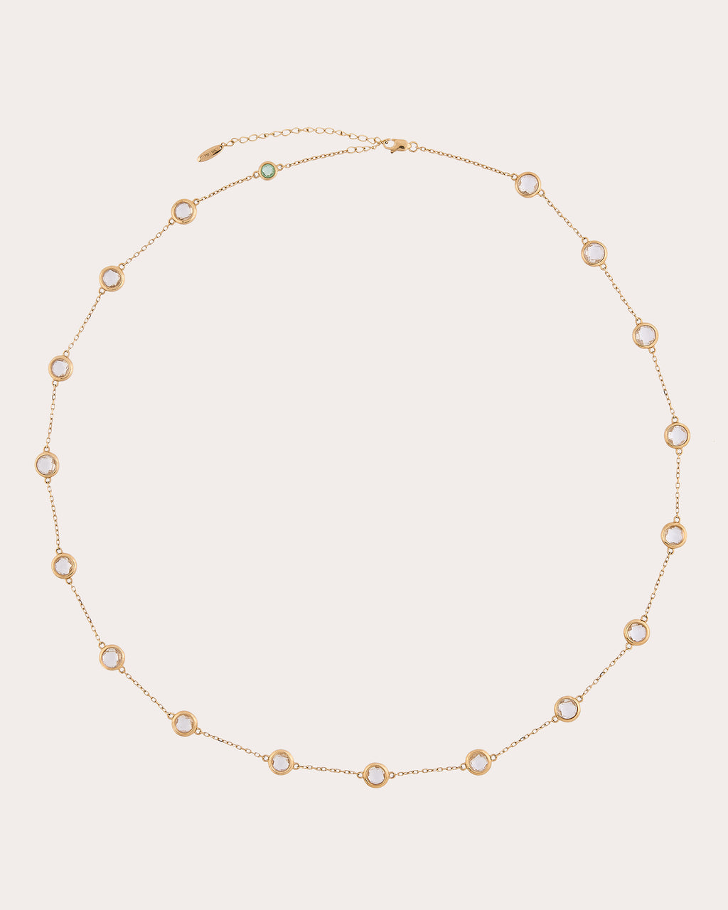 Crystal Quartz Vega Station Necklace