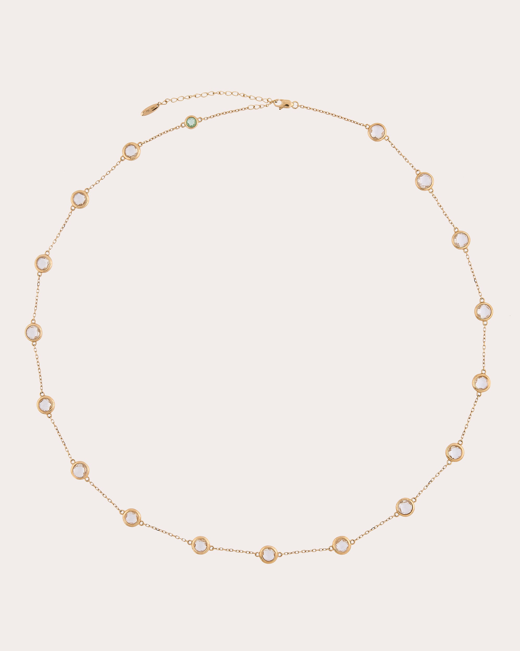 Crystal Quartz Vega Station Necklace