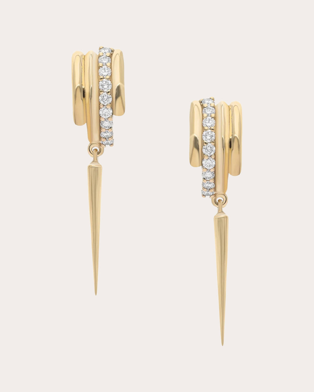 Diamond & 14k Gold Ethereal Venetian Drop Earrings