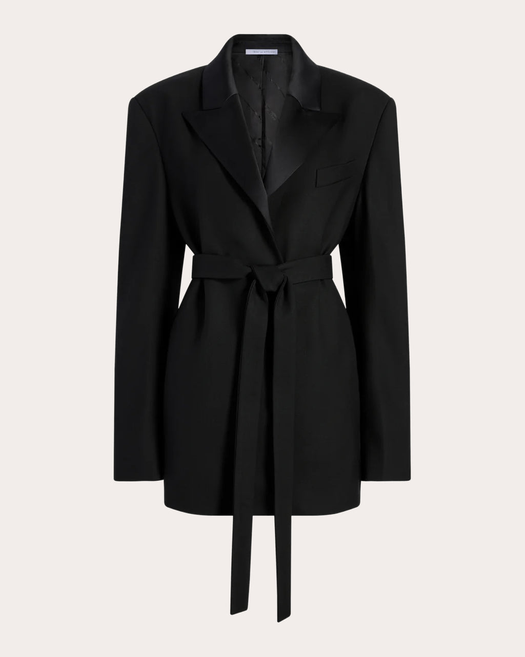 Wool Belted Boyfriend Blazer